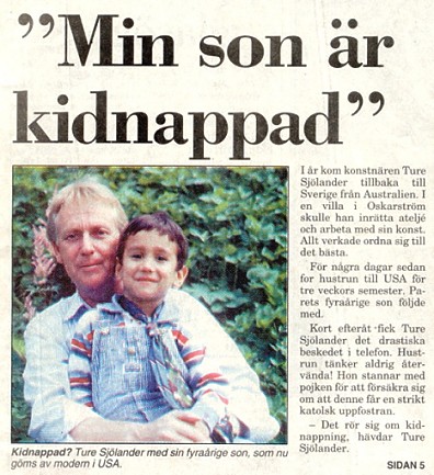 The Father and Son one day before the kidnapping 17 August 1993